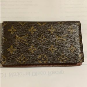 Louis Vuitton check book cover